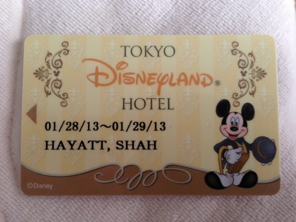 Tokyo Disneyland Hotel's key card